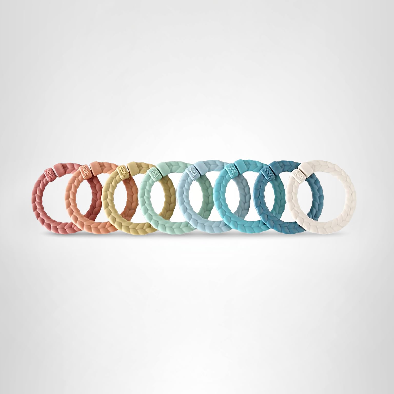 Amazon.com : Itzy Ritzy Linking Ring Set – Set of 8 Braided